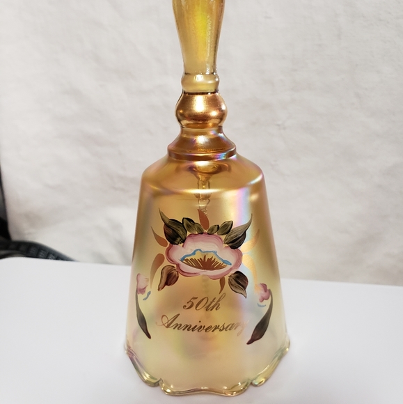 Fenton 50th anniversary amber bell - Picture 1 of 10